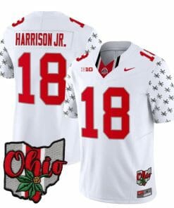 Ohio State Buckeyes Marvin Harrison Jr Jersey #18 College Football Stitched Alternate 2023 White Limited