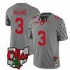 Ohio State Buckeyes Miyan Williams Jersey #3 College Football Stitched Alternate 2023 Gray