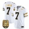 Ohio State Buckeyes CJ Stroud Jersey #7 College Football Stitched White Gold