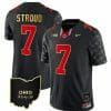 Ohio State Buckeyes CJ Stroud Jersey #7 College Football Stitched Alternate Black Gold Trim