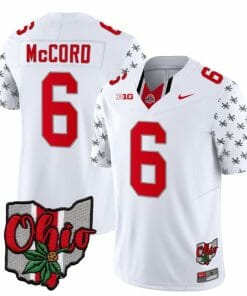 Ohio State Buckeyes Kyle Mccord Jersey #6 College Football Stitched Alternate 2023 White Limited