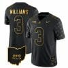 Ohio State Buckeyes Miyan Williams Jersey #3 College Football Stitched Alternate Black Gold