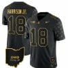 Ohio State Buckeyes Marvin Harrison Jr Jersey #18 College Football Stitched Alternate Black Gold