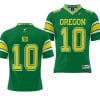 Oregon Ducks Bo Nix Jersey #10 Football Game College Green 7 Oregon Ducks Bo Nix Jersey #10 Football Game College Green