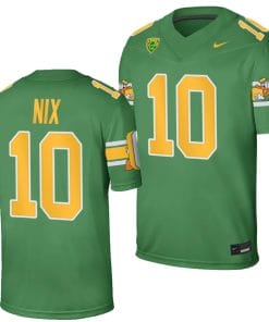 Oregon Ducks Bo Nix Jersey #10 Football Game College Green 2023-24
