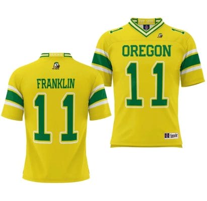 Oregon Ducks Troy Franklin Jersey #11 Football Game College Yellow