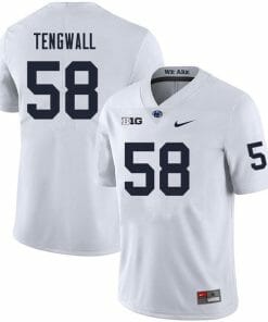 Penn State Landon Tengwall Jersey #58 College Football Game White With Name