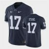 Penn State Mason Stahl Jersey #17 College Football Game Navy Retro With Name