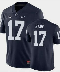 Penn State Mason Stahl Jersey #17 College Football Game Navy With Name