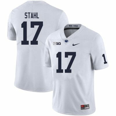 Penn State Mason Stahl Jersey #17 College Football Game White With Name