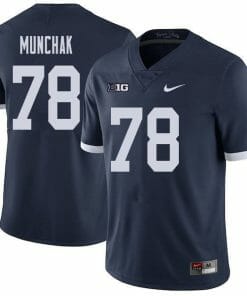 Penn State Mike Munchak Jersey #78 College Football Game Navy Retro With Name