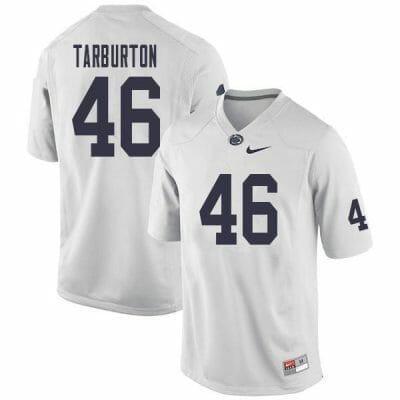 Penn State Nick Tarburton Jersey #46 College Football Game White With Name 10 Penn State Nick Tarburton Jersey #46 College Football Game White With Name