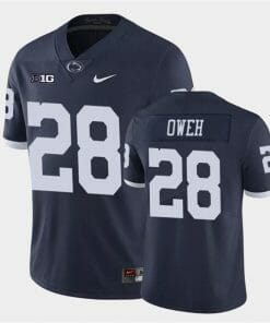 Penn State Odafe Oweh Jersey #28 College Football Game Navy Retro With Name