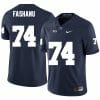 Penn State Olumuyiwa Fashanu Jersey #74 College Football Game Navy With Name