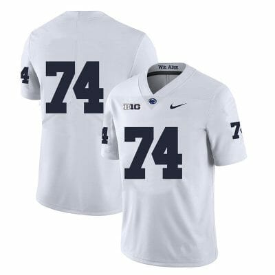 Penn State Olumuyiwa Fashanu Jersey #74 College Football Game White No Name