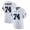 Penn State Olumuyiwa Fashanu Jersey #74 College Football Game White With Name
