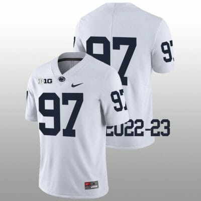 Penn State PJ Mustipher Jersey #97 College Football Game White No Name 10 Penn State PJ Mustipher Jersey #97 College Football Game White No Name