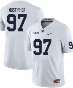 Penn State PJ Mustipher Jersey #97 College Football Game White With Name