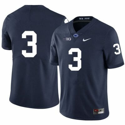 Penn State Parker Washington Jersey #9 College Football Game Navy No Name