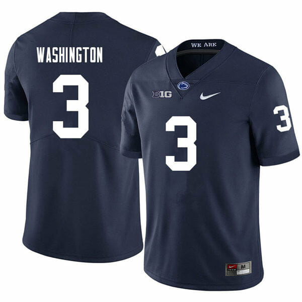 Penn State Parker Washington Jersey #9 College Football Game Navy With Name 1 Penn State Parker Washington Jersey #9 College Football Game Navy With Name