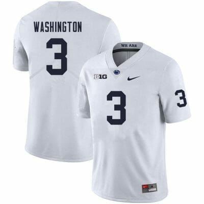 Penn State Parker Washington Jersey #9 College Football Game White With Name 10 Penn State Parker Washington Jersey #9 College Football Game White With Name