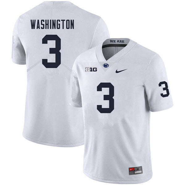 Penn State Parker Washington Jersey #9 College Football Game White With Name 1 Penn State Parker Washington Jersey #9 College Football Game White With Name