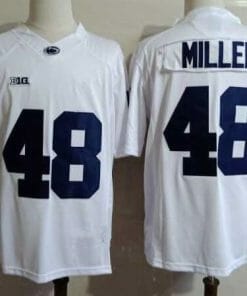 Penn State Shareef Miller Jersey #48 College Football Game White With Name