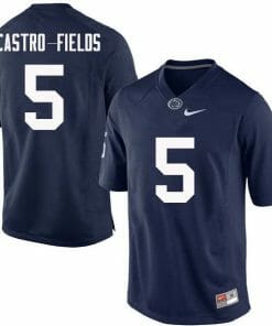 Penn State Tariq Castro Fields Jersey #5 College Football Game Navy With Name