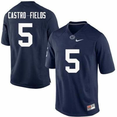 Penn State Tariq Castro Fields Jersey #5 College Football Game Navy With Name