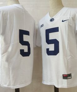 Penn State Tariq Castro Fields Jersey #5 College Football Game White No Name