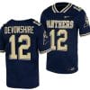 Pitt Panthers MJ Devonshire Jersey #12 Navy College Football Replica Uniform