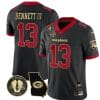 Stetson Bennett Jersey #13 Georgia Bulldogs Football Vince Dooley Patch Georgia Map Gold Trim
