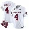 Texas A&M Aggies Amari Daniels Jersey #4 Vapor Limited College Football White