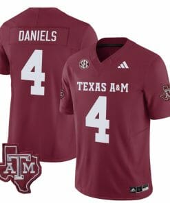 Texas A&M Aggies Amari Daniels Jersey #4 Vapor Limited College Football Maroon