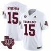 Texas A&M Aggies Conner Weigman Jersey #15 Vapor Limited College Football White