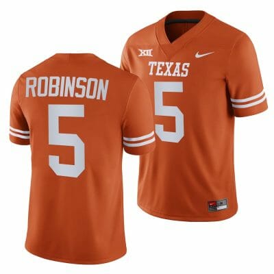 Texas Longhorns Bijan Robinson Jersey #5 College Football Orange