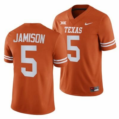 Texas Longhorns DShawn Jamison Jersey #5 College Football Orange