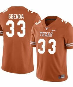Texas Longhorns David Gbenda Jersey #33 College Football Orange