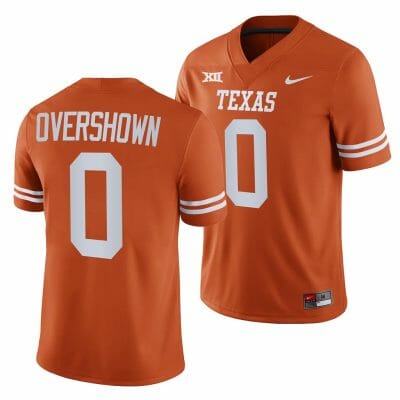 Texas Longhorns DeMarvion Overshown Jersey #0 College Football Orange 10 Texas Longhorns DeMarvion Overshown Jersey #0 College Football Orange