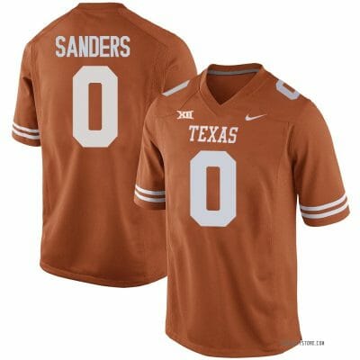 Texas Longhorns Ja Tavion Sanders Jersey #0 College Football Orange
