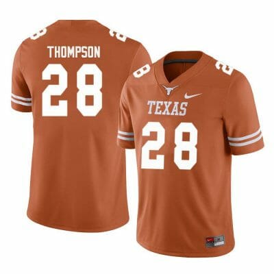 Texas Longhorns Jerrin Thompson Jersey #28 College Football Orange