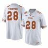 Texas Longhorns Jerrin Thompson Jersey #28 College Football White