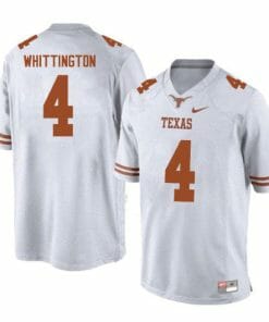 Texas Longhorns Jordan Whittington Jersey #4 College Football White