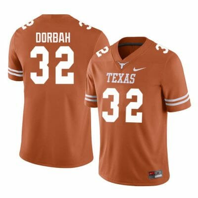 Texas Longhorns Prince Dorbah Jersey #32 College Football Orange 10 Texas Longhorns Prince Dorbah Jersey #32 College Football Orange