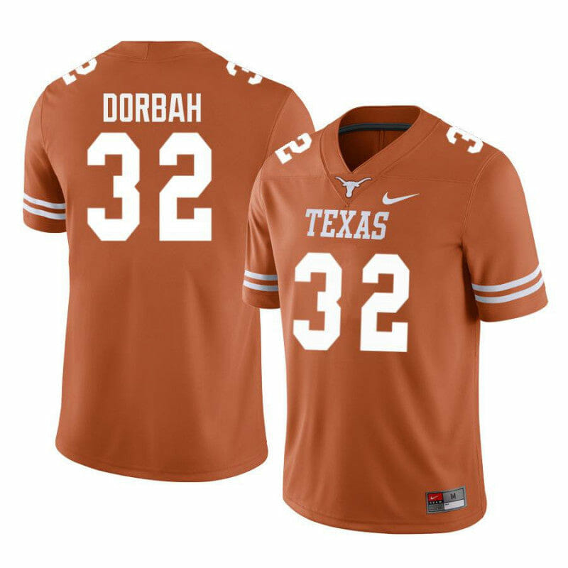 Texas Longhorns Prince Dorbah Jersey #32 College Football Orange 1 Texas Longhorns Prince Dorbah Jersey #32 College Football Orange