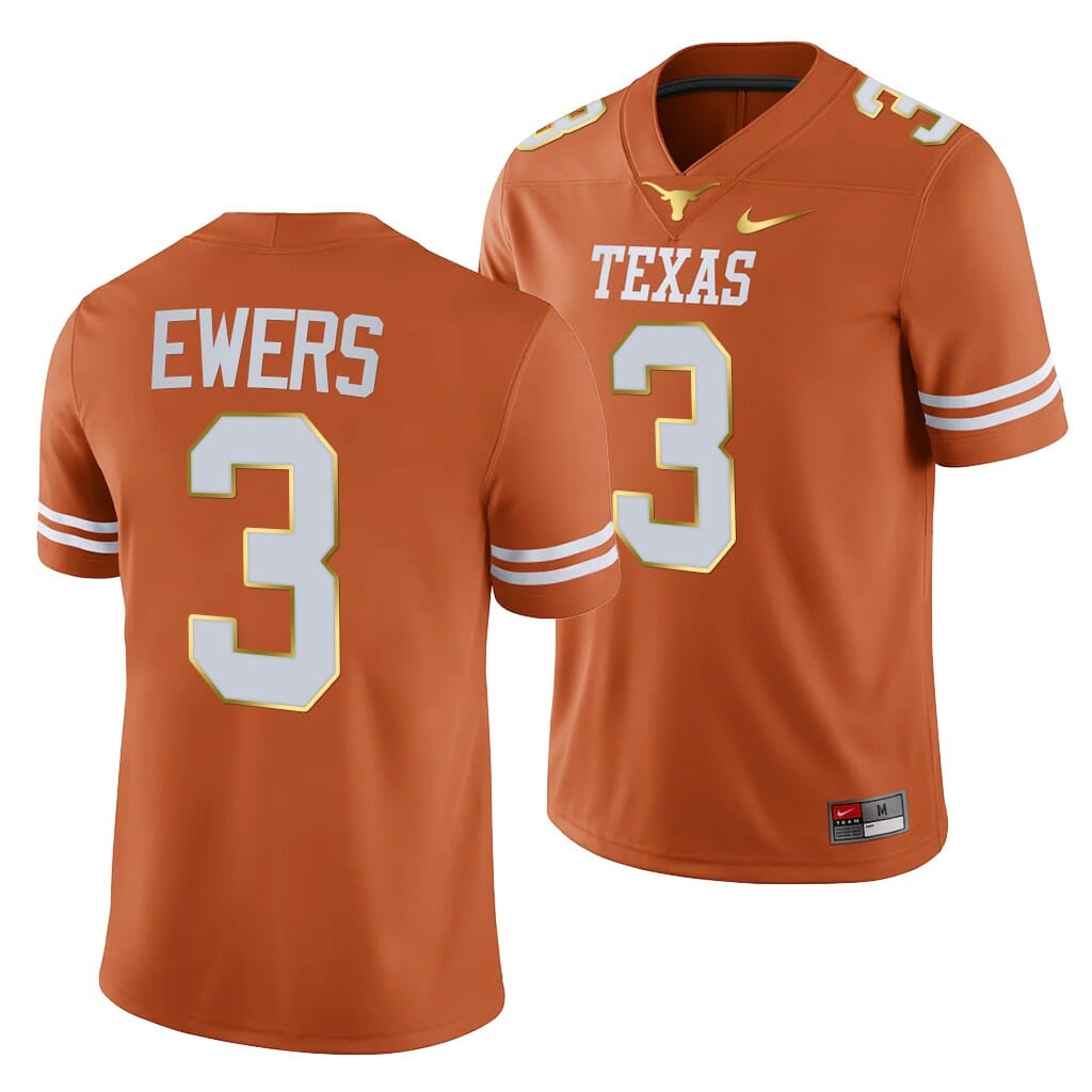 Texas Longhorns Quinn Ewers Jersey #28 College Football Orange 1 Texas Longhorns Quinn Ewers Jersey #28 College Football Orange
