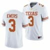 Texas Longhorns Quinn Ewers Jersey #28 College Football White