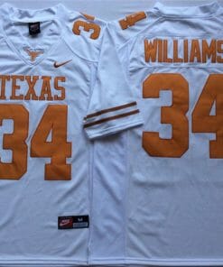 Texas Longhorns Ricky Williams Jersey #34 College Football White