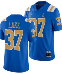 UCLA Bruins Quentin Lake Jersey #37 Blue College Football Uniform