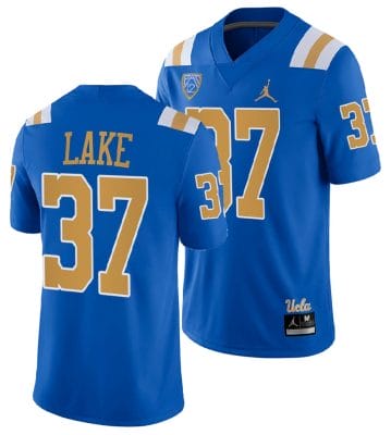 UCLA Bruins Quentin Lake Jersey #37 Blue College Football Uniform 10 UCLA Bruins Quentin Lake Jersey #37 Blue College Football Uniform